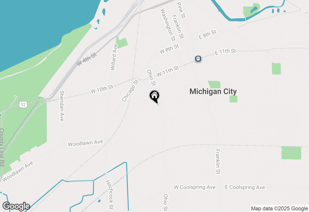 Map of 1601 Tennessee Street, Michigan City, IN 46360