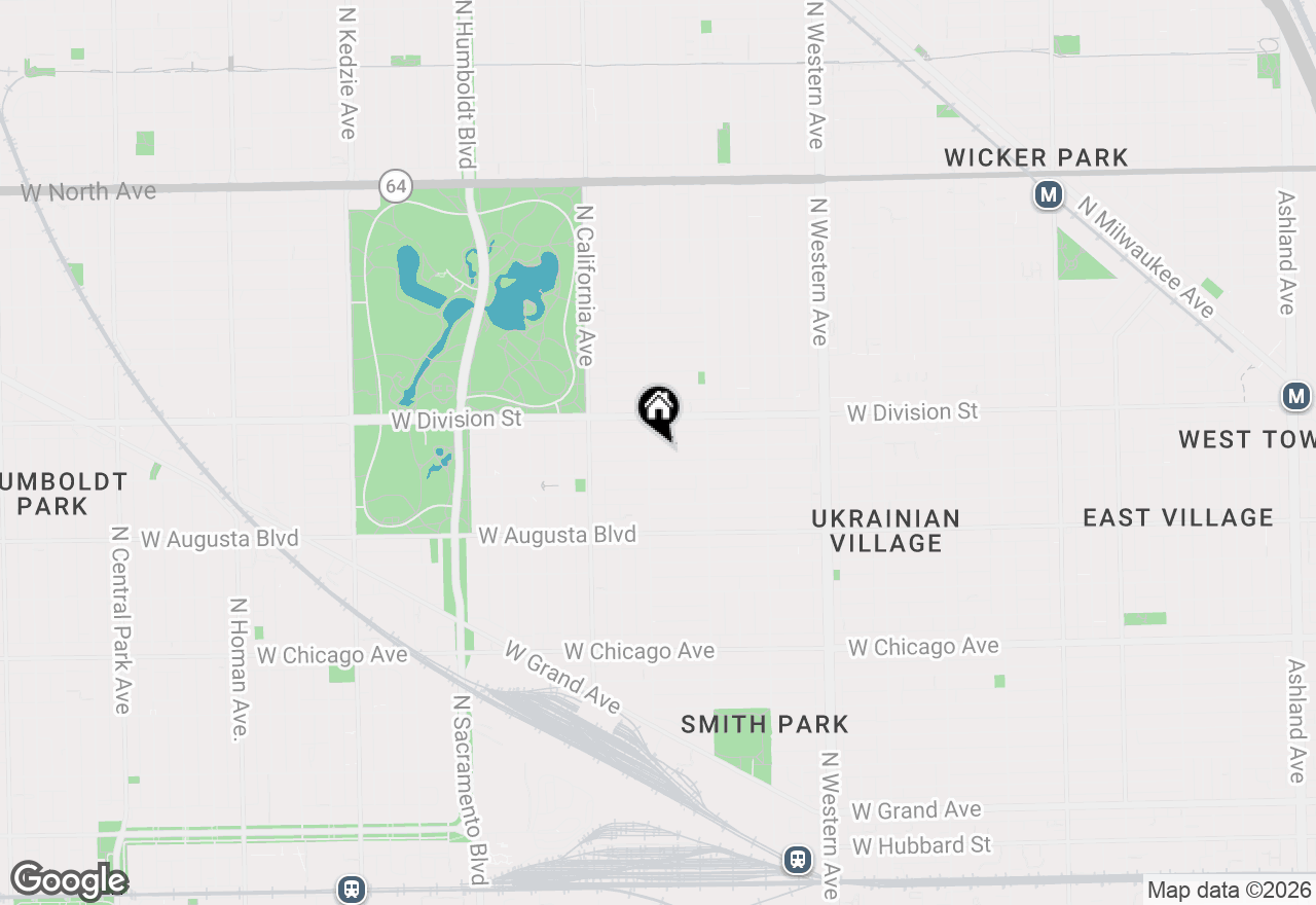 Map of 2651 W Haddon Avenue #2, Chicago, IL 60622