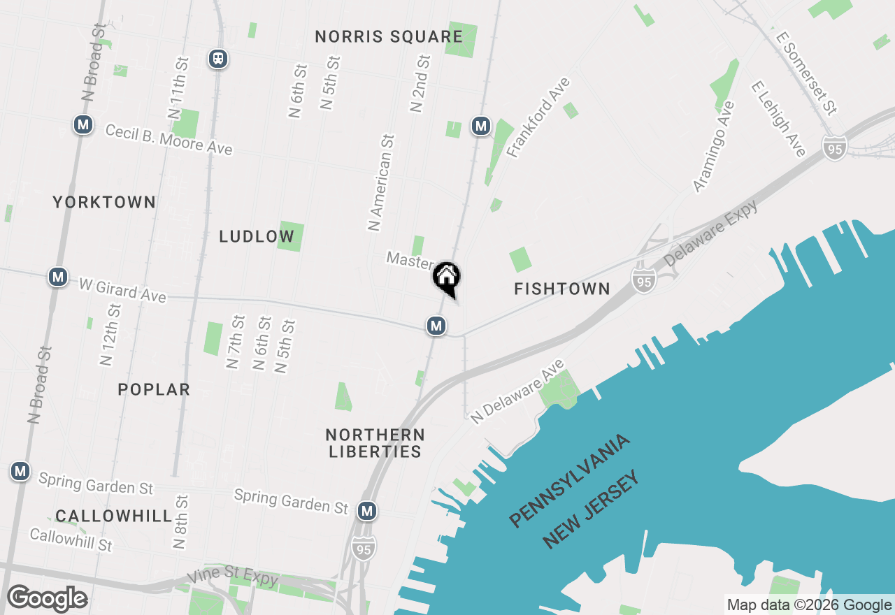 Map of 1247 N Front Street, Philadelphia, PA 19122
