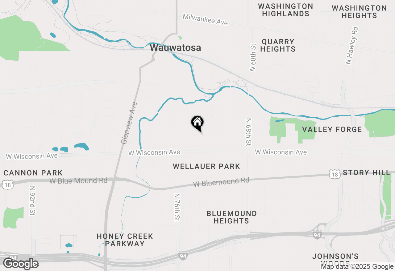 Map of 830 N 74th St, Wauwatosa, WI 53213