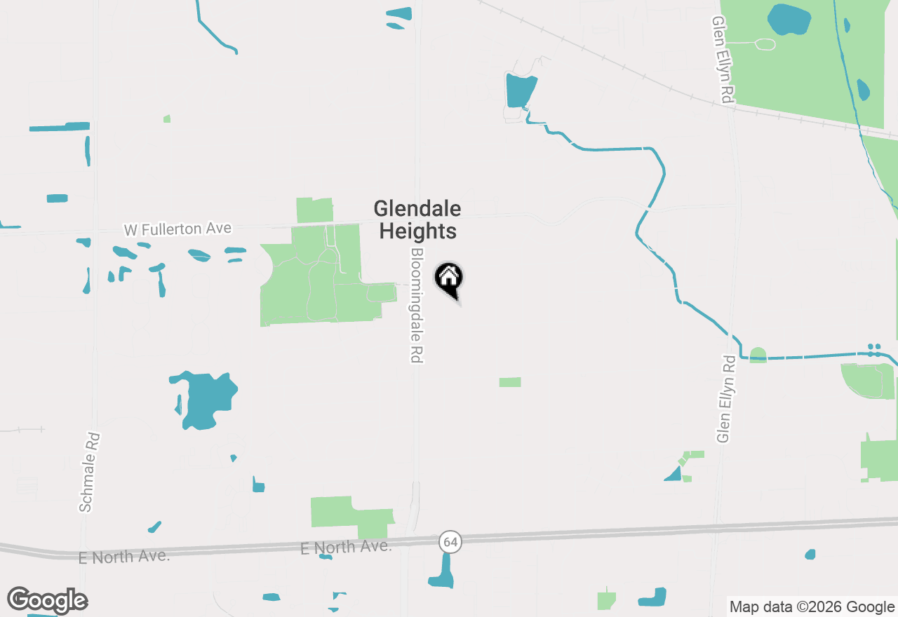 Map of 2N563 Mildred Avenue, Glen Ellyn, IL 60137