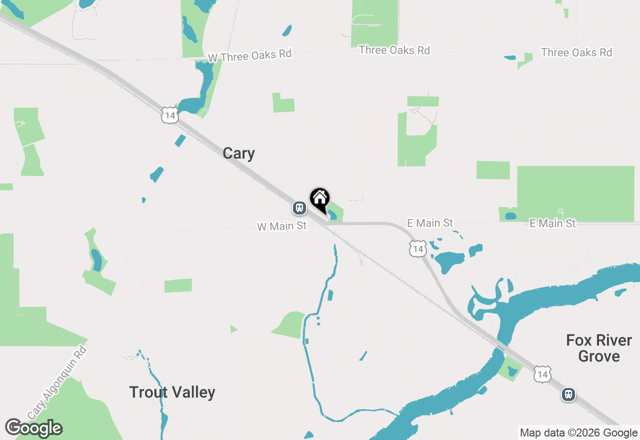 Map of 40 Crystal Street #B, Cary, IL 60013