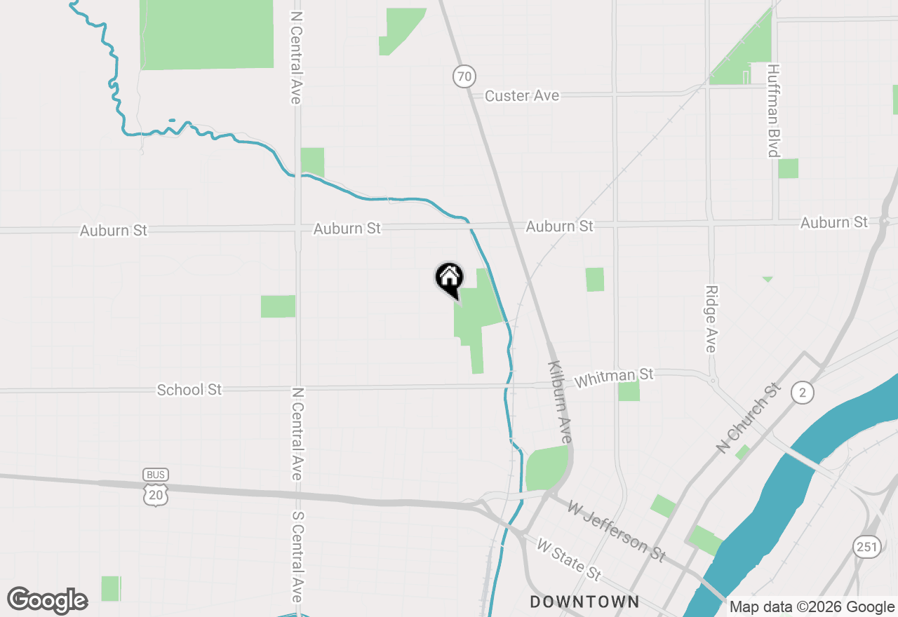 Map of 1107 Ashland Avenue, Rockford, IL 61101