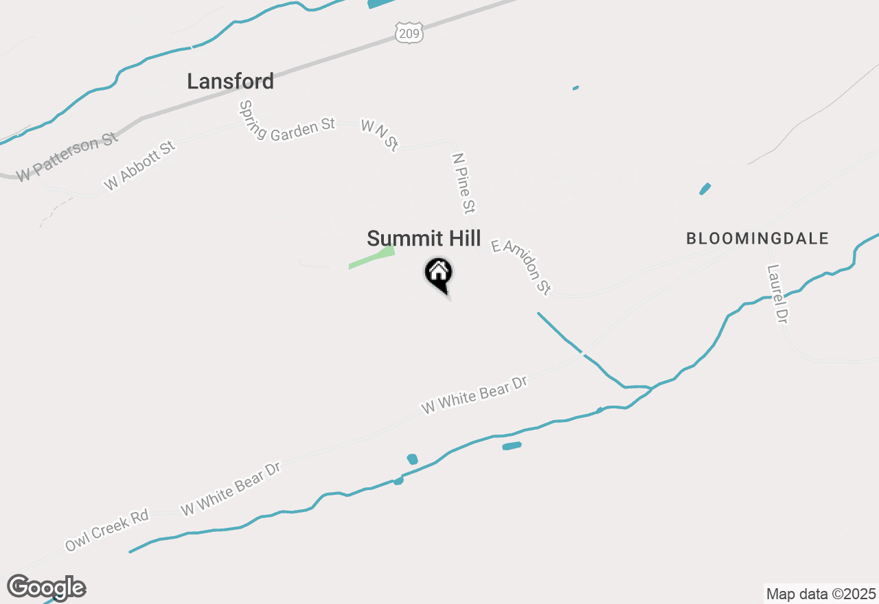 Map of 321 S Chestnut Street, Summit Hill, PA 18250