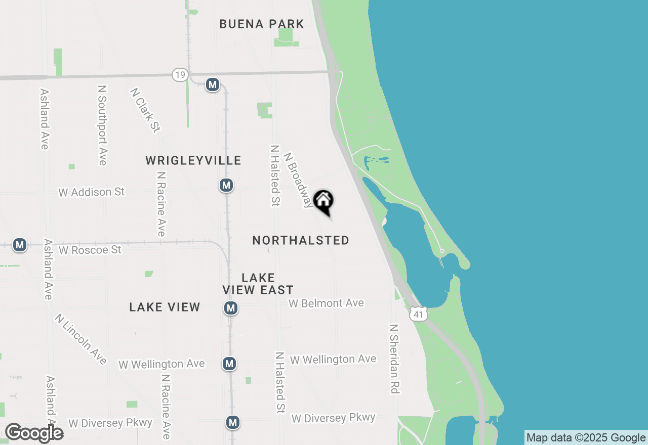 Map of 632 W Stratford Place #3S, Chicago, IL 60657