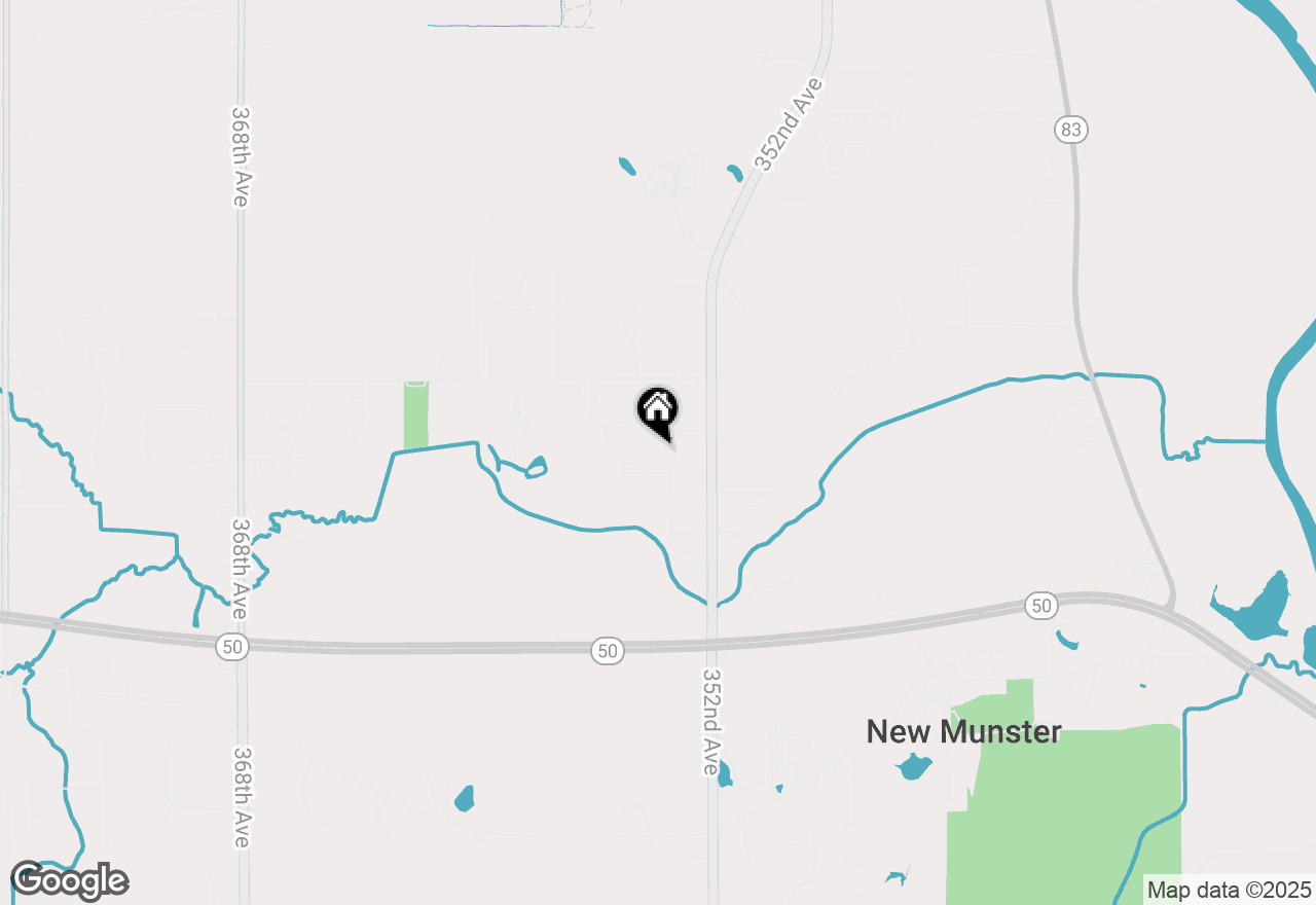 Map of 5426 353rd Ave, Burlington, WI 53105