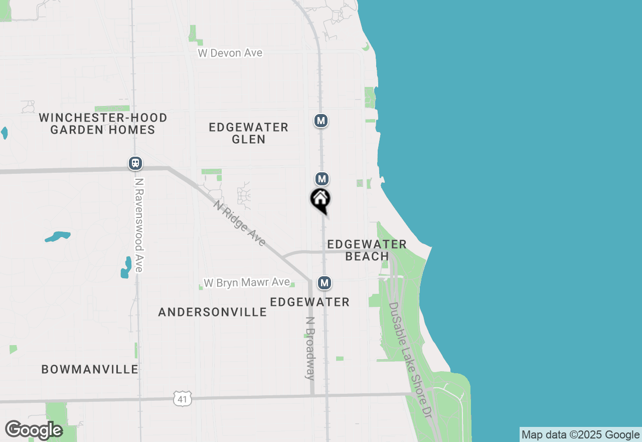 Map of 1128 W Ardmore Avenue #13, Chicago, IL 60660