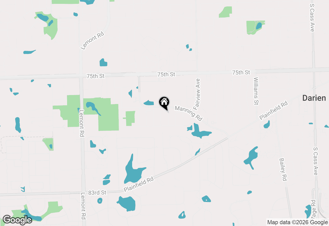 Map of 2213 Hamilton Lane, Darien, IL 60561