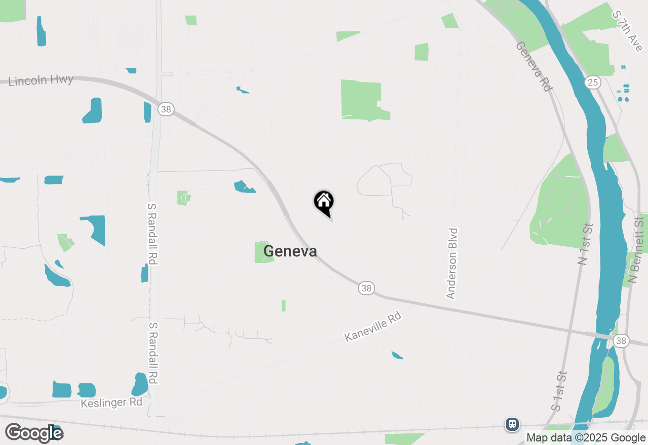 Map of 521 West Lane, Geneva, IL 60134