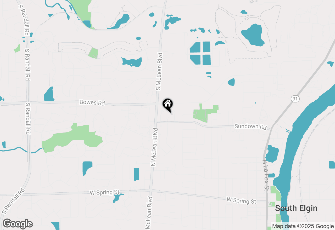 Map of 7 Roxbury Court, South Elgin, IL 60177