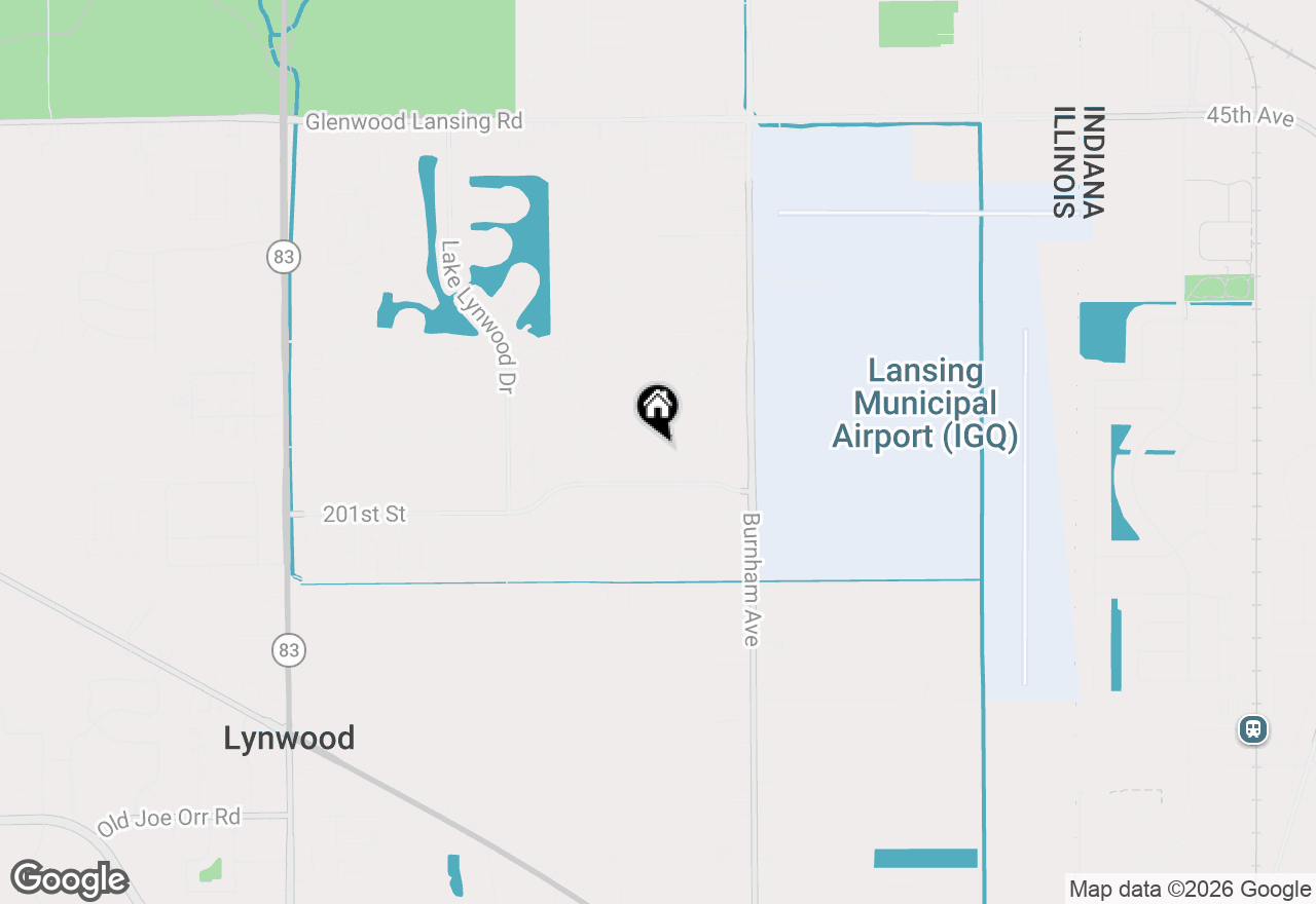 Map of 3024 200th Place, Lynwood, IL 60411