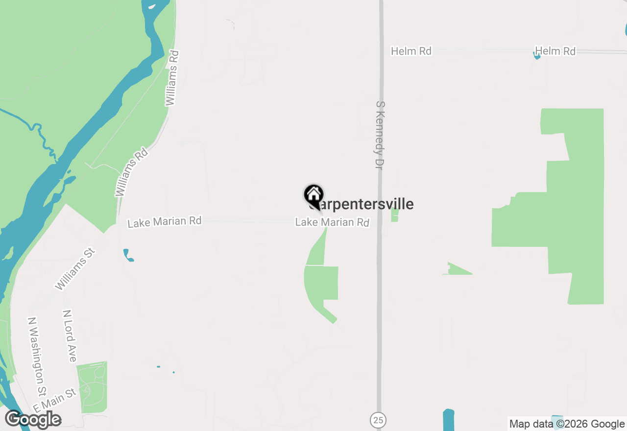 Map of 213 Butte Lane, Carpentersville, IL 60110