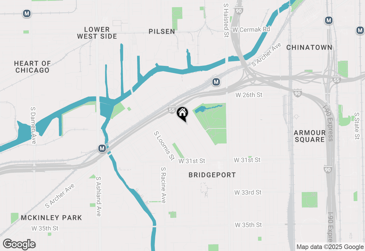 Map of 2856 S Throop Street, Chicago, IL 60608