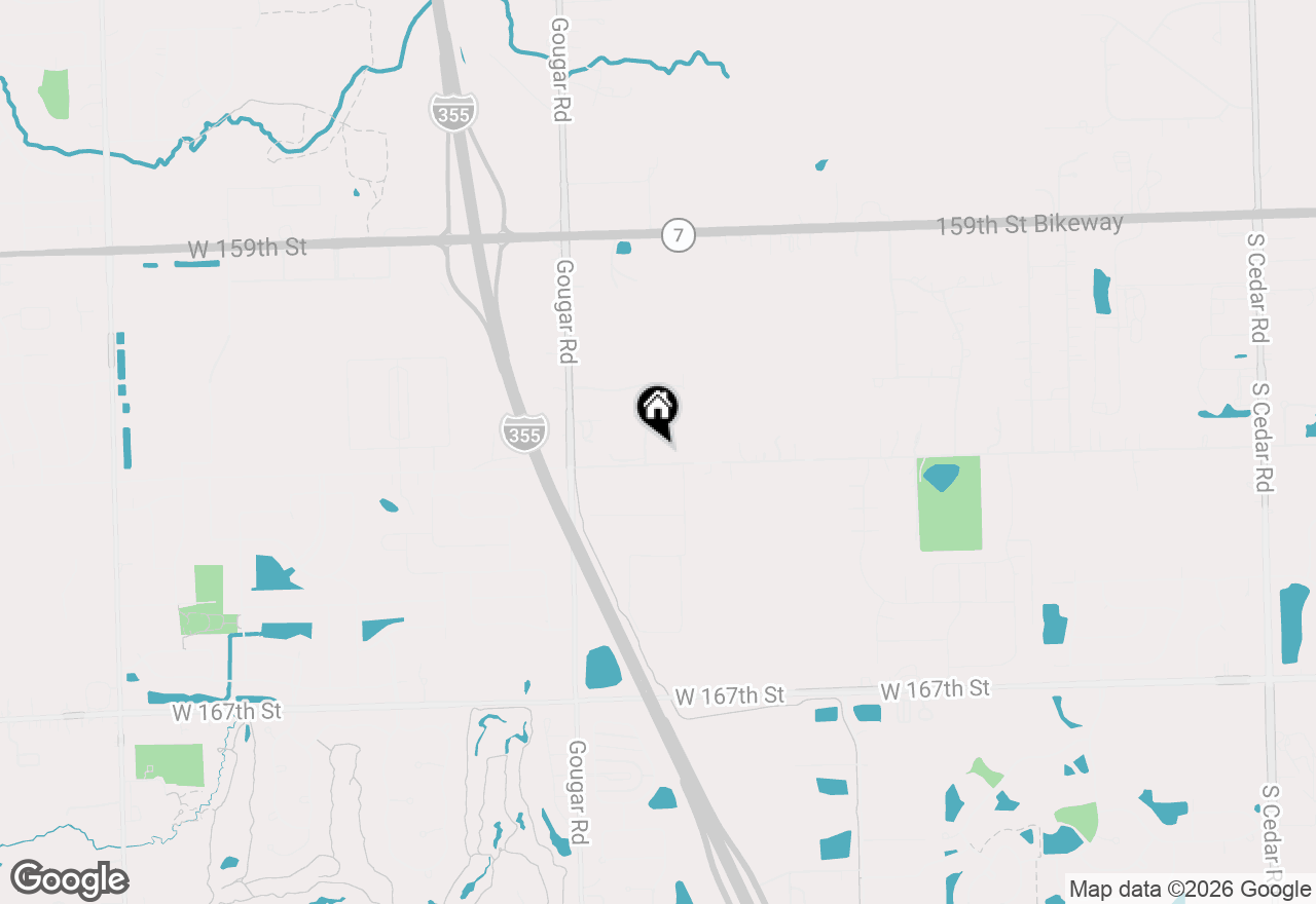Map of 16253 S Regents Road, Homer Glen, IL 60491