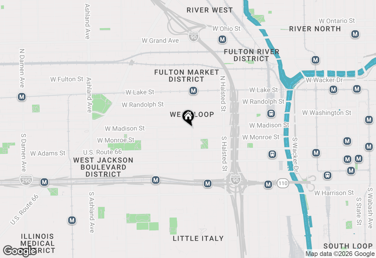 Map of 1001 W Madison Street #710, Chicago, IL 60607