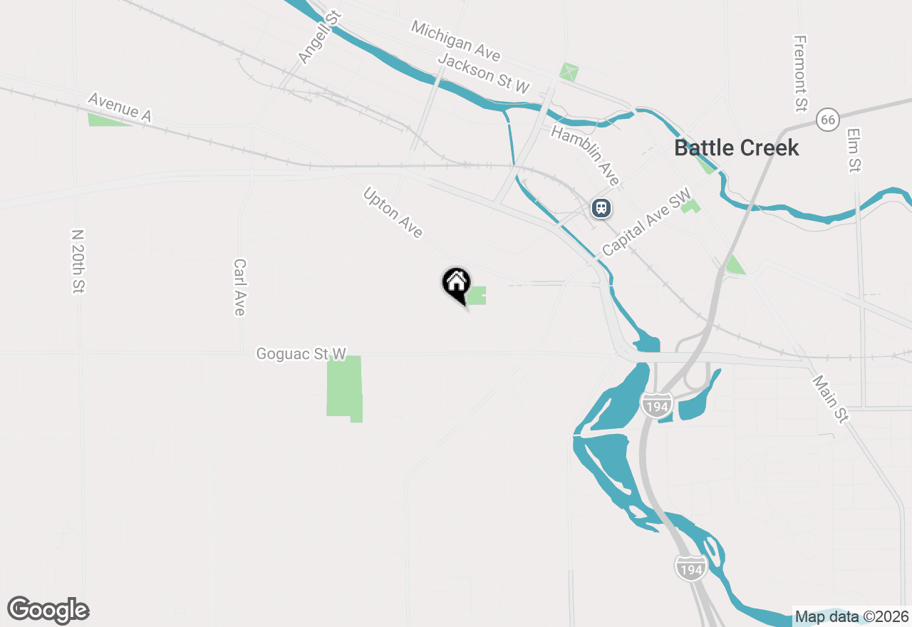 Map of 139 W Rittenhouse Avenue, Battle Creek, MI 49037