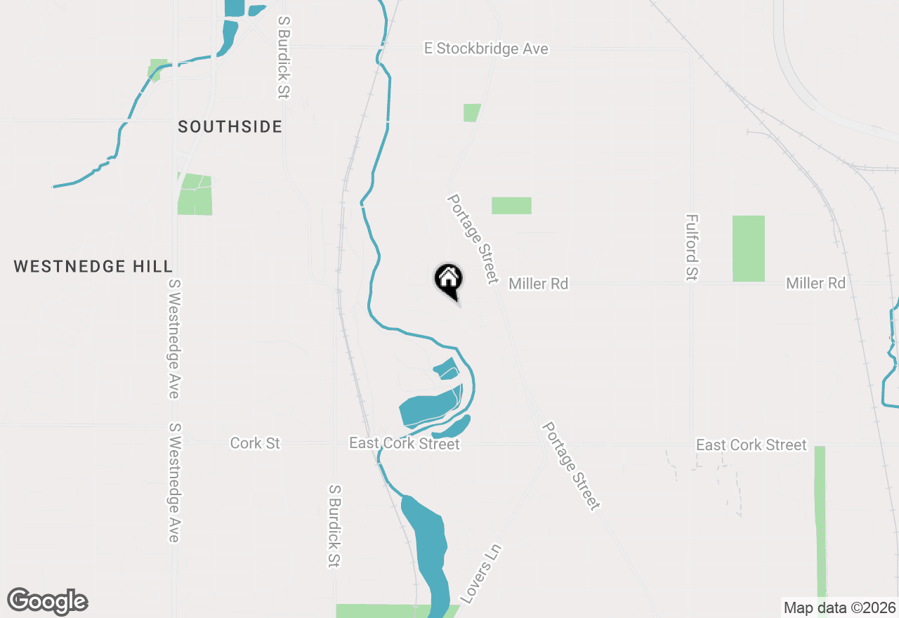 Map of 619 Homecrest Avenue, Kalamazoo, MI 49001
