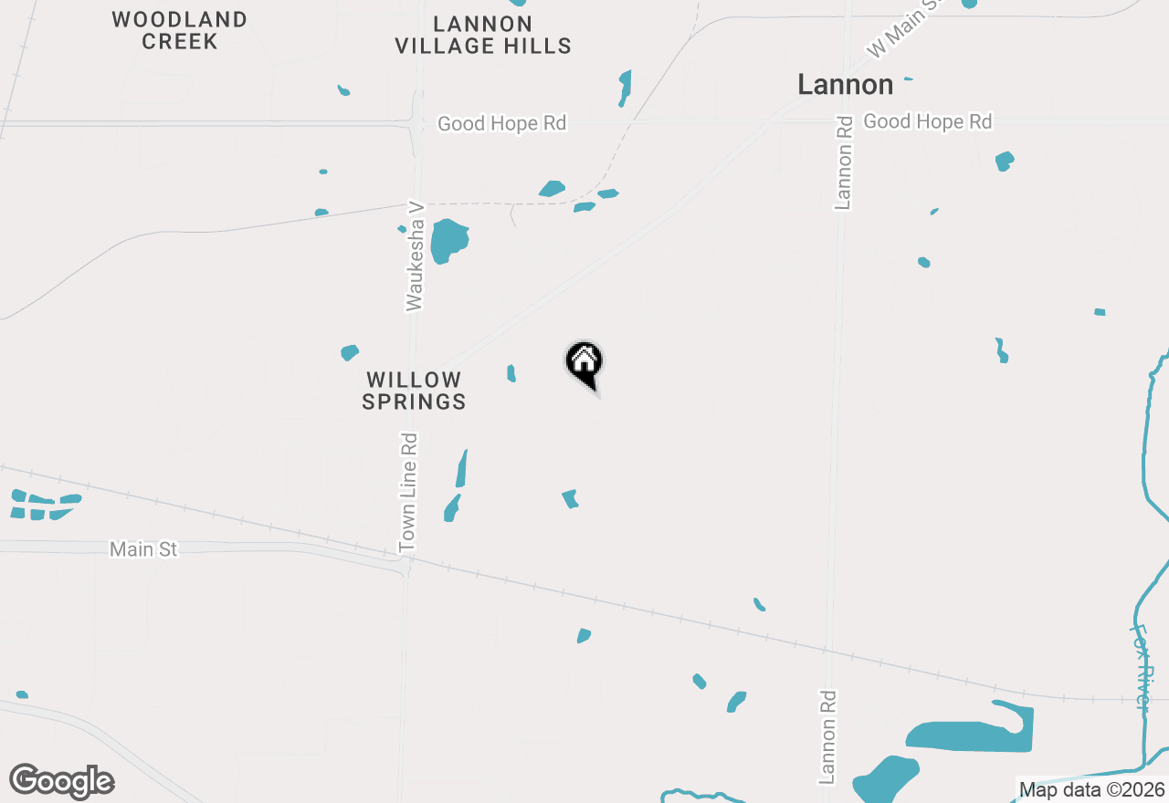 Map of N66W21349 Sweet Clover Ln, Menomonee Falls, WI 53051