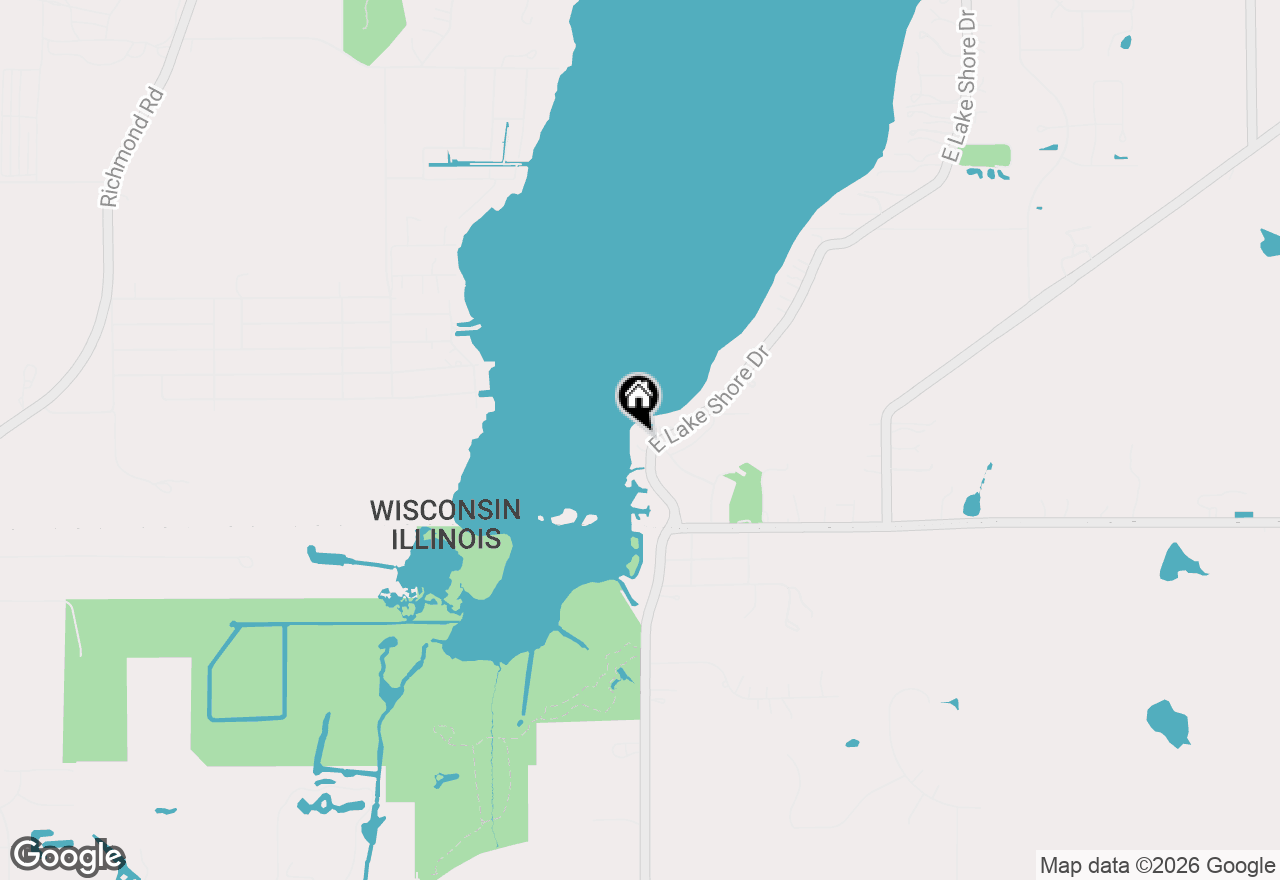 Map of 3101 E Lake Shore Dr, Twin Lakes, WI 53181