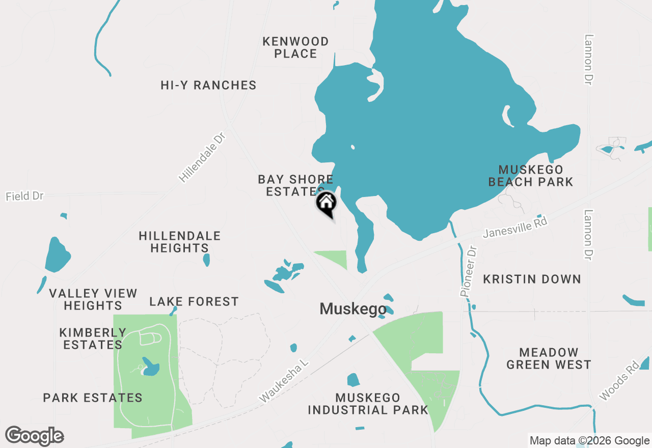 Map of W189S7603 Circle Dr, Muskego, WI 53150