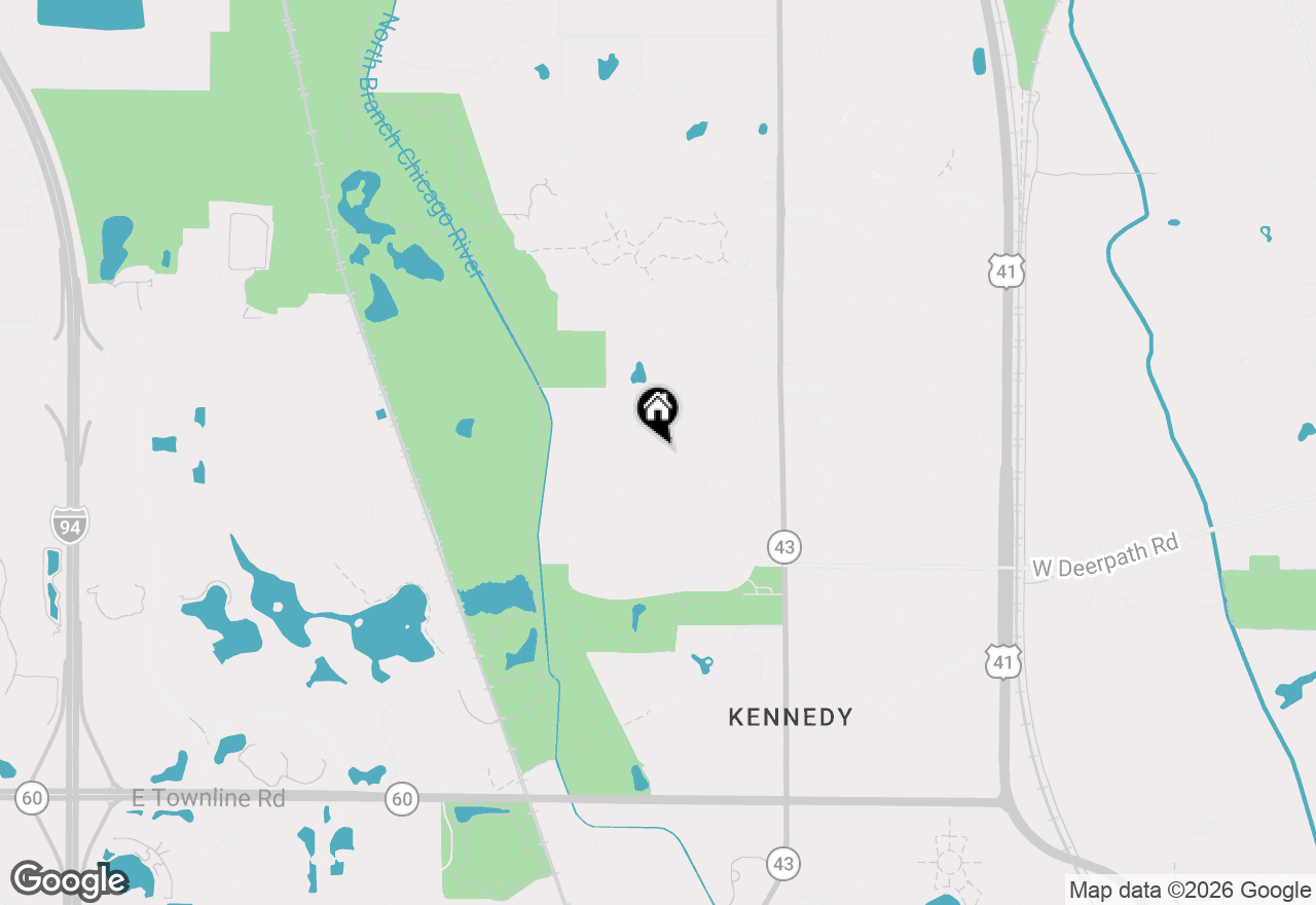 Map of 584 Fletcher Circle, Lake Forest, IL 60045