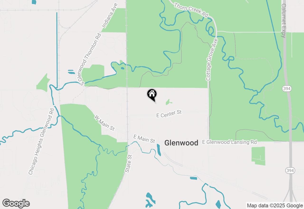 Map of (Address confidential), Glenwood, Illinois 60425