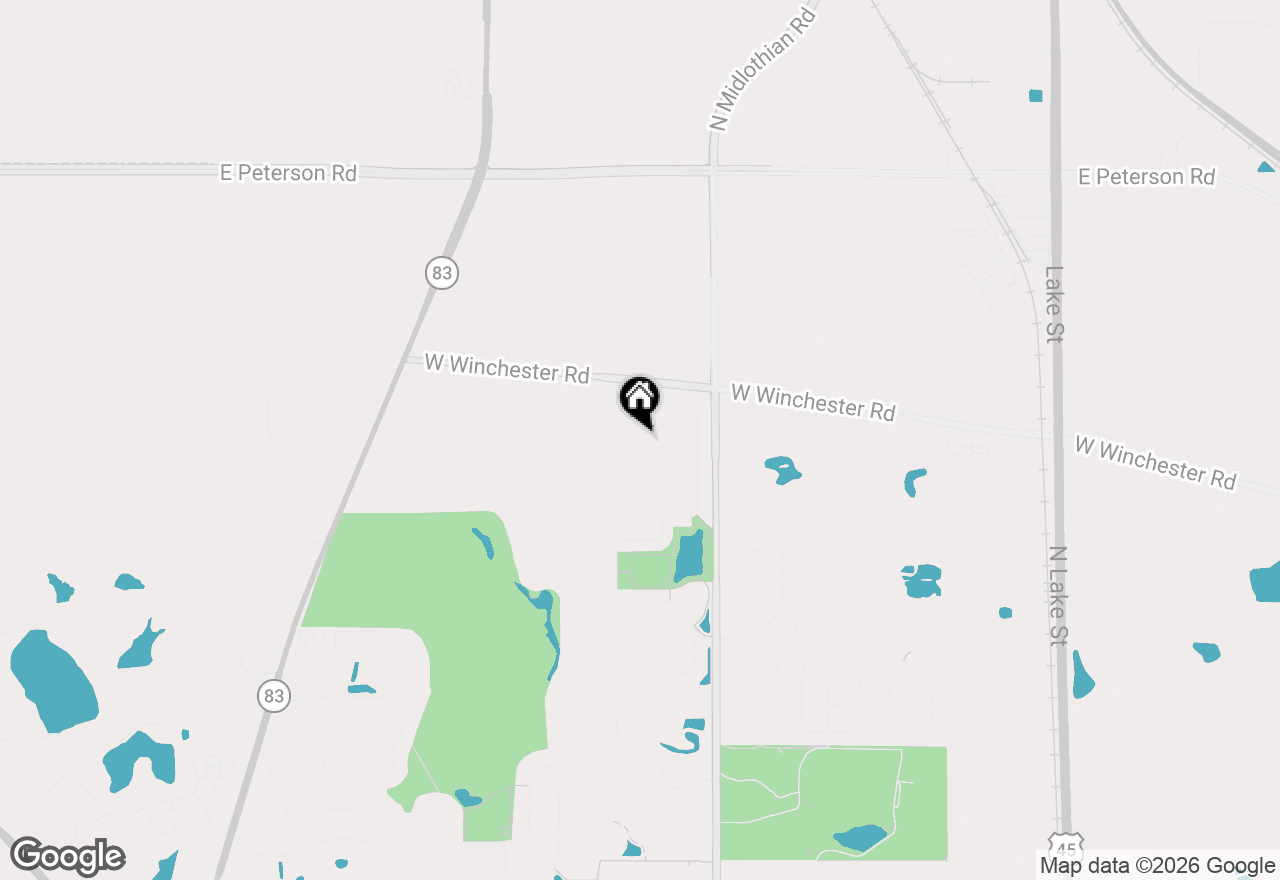 Map of 1320 Darnell Drive, Mundelein, IL 60060