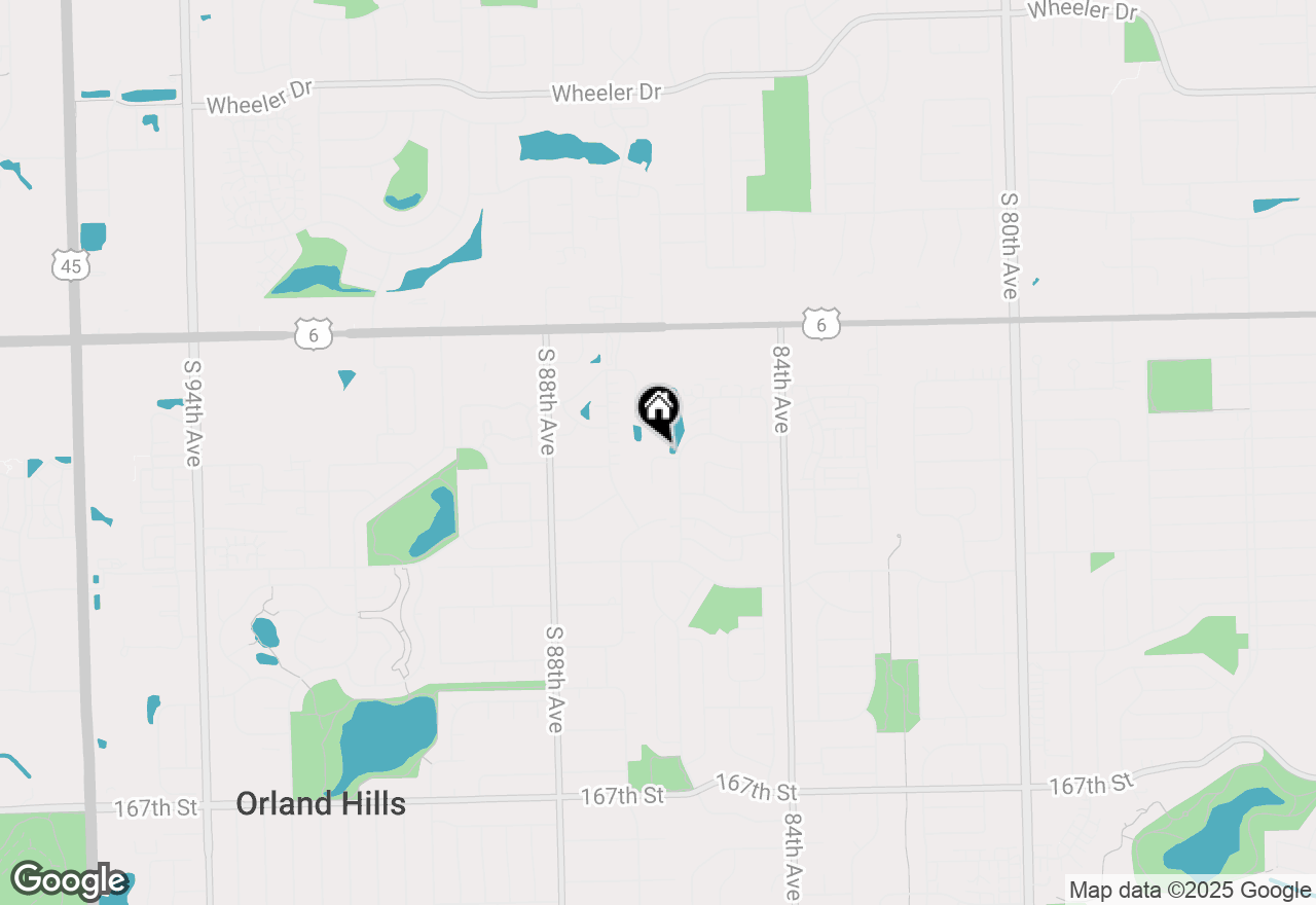 Map of 16106 Creekmont Court, Tinley Park, IL 60487