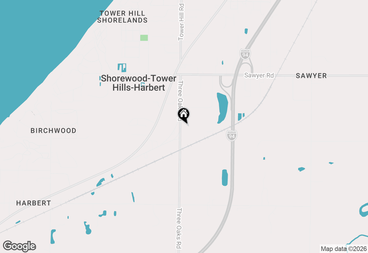 Map of 13217 Three Oaks Road, Sawyer, MI 49125