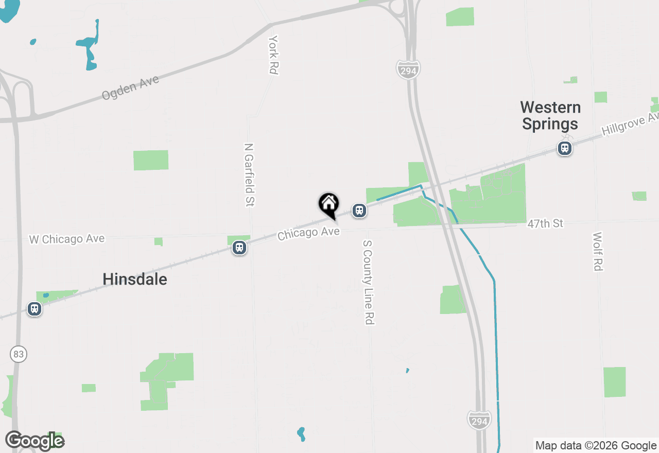 Map of 333 E Chicago Avenue, Hinsdale, IL 60521