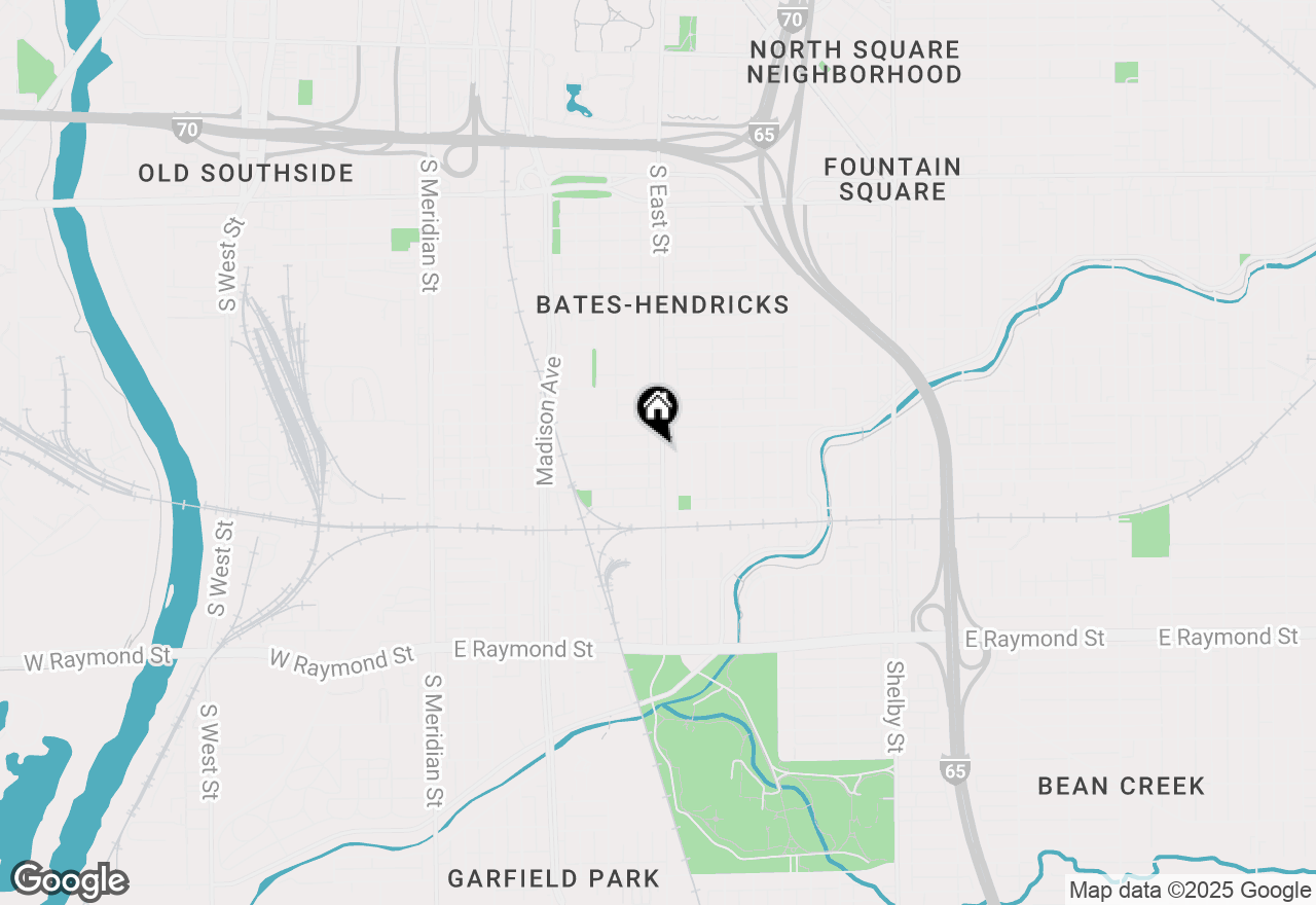 Map of 1806 S East Street, Indianapolis, IN 46225