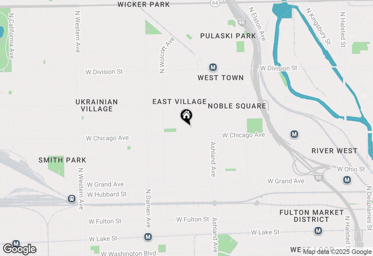 Map of 830 N Hermitage Avenue #2, Chicago, IL 60622