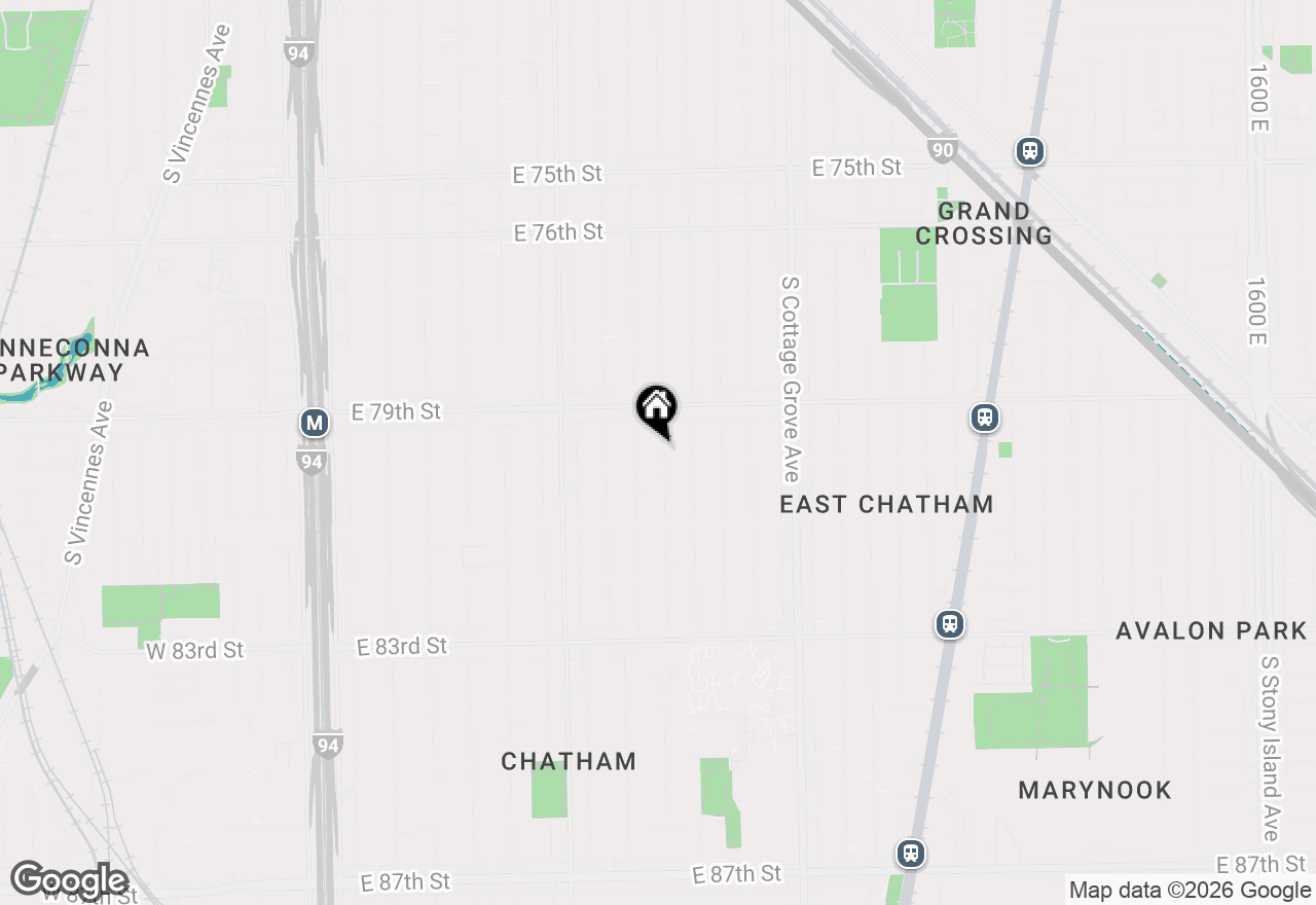 Map of 7949 S Rhodes Avenue, Chicago, IL 60619