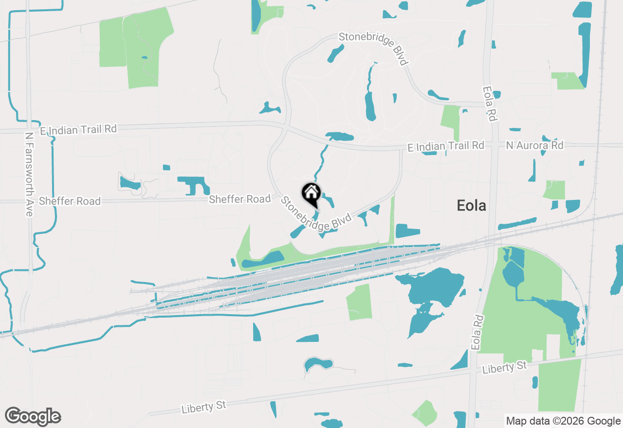 Map of 970 Waterside Court, Aurora, IL 60502