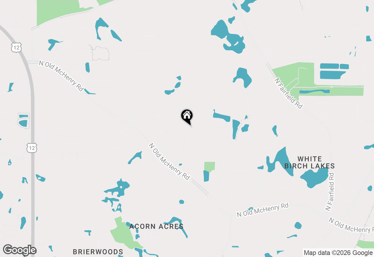 Map of 25246 N Abbey Glenn Drive, Hawthorn Woods, IL 60047