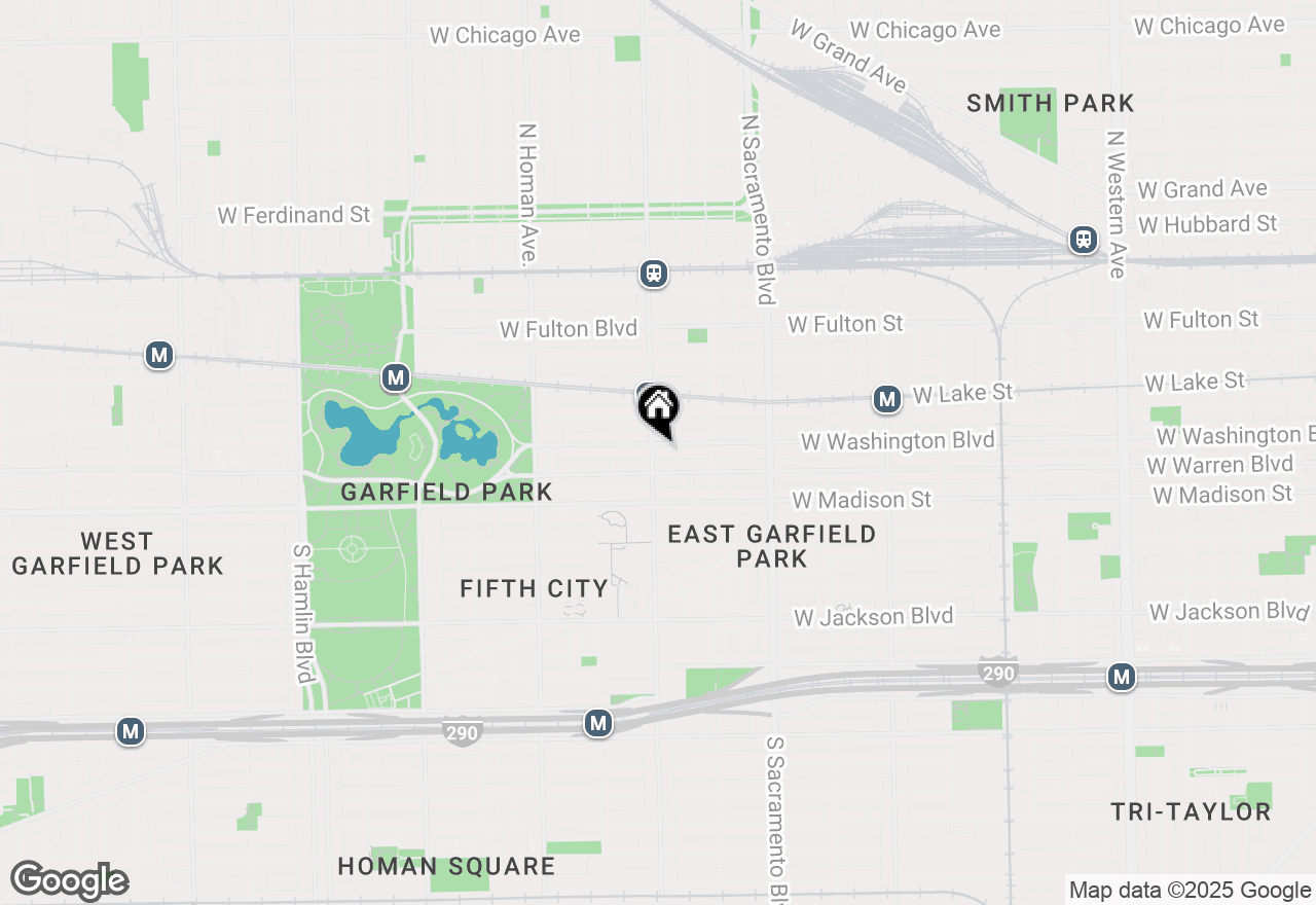 Map of 3157 W Washington Boulevard, Chicago, IL 60612