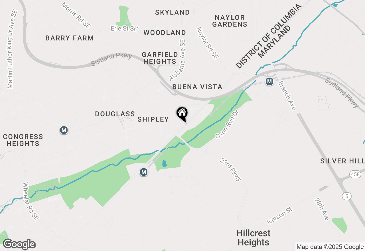 Map of 2416 Southern Avenue Se, Washington, DC 20020