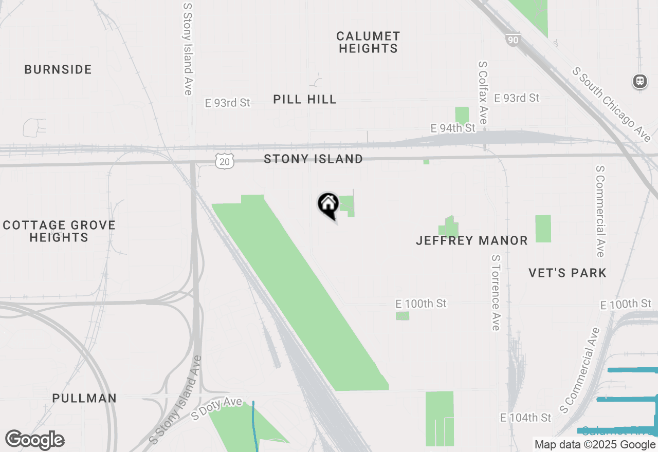 Map of 9715 S Chappel Avenue, Chicago, IL 60617