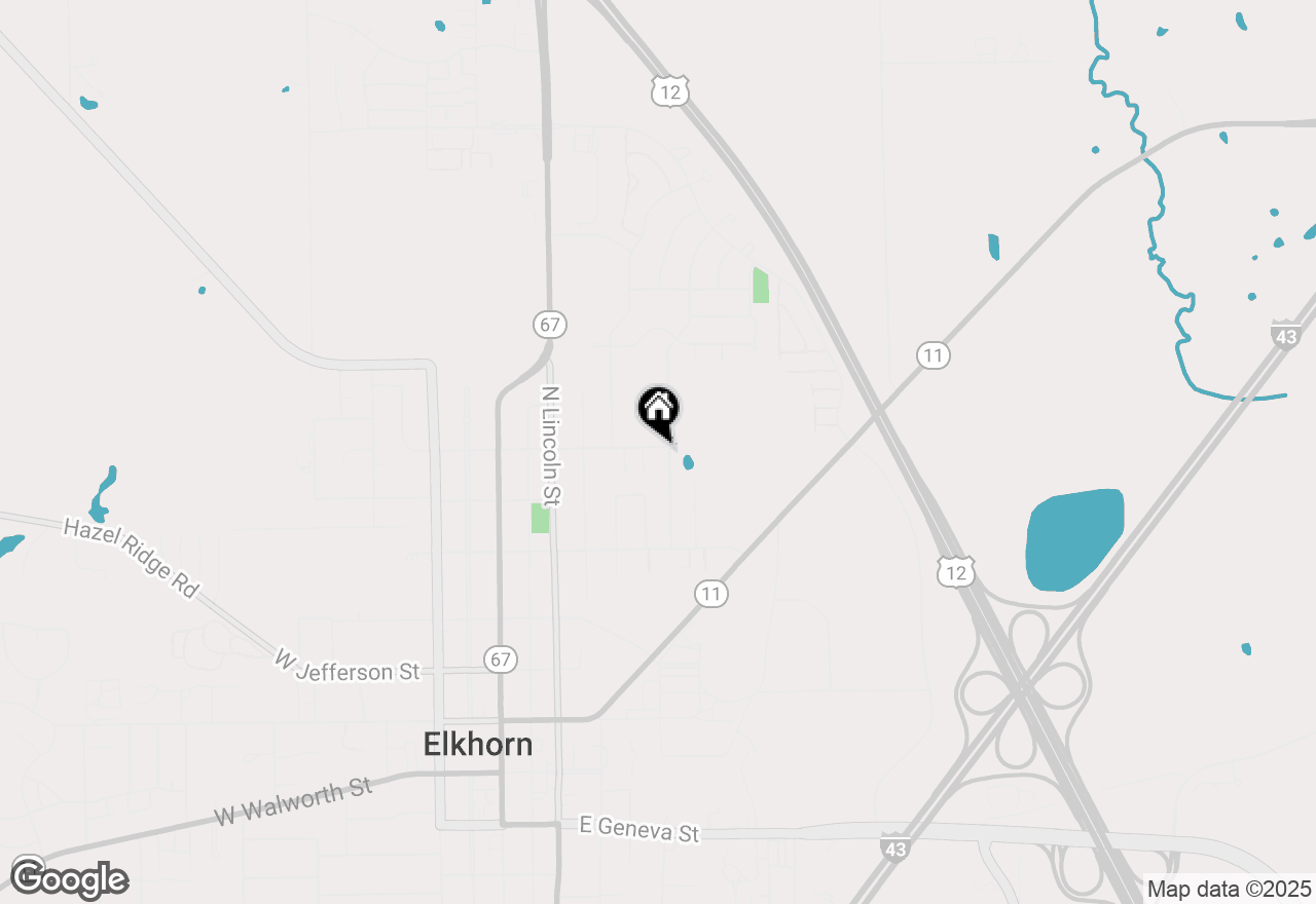 Map of 518 N Patricia St, Elkhorn, WI 53121