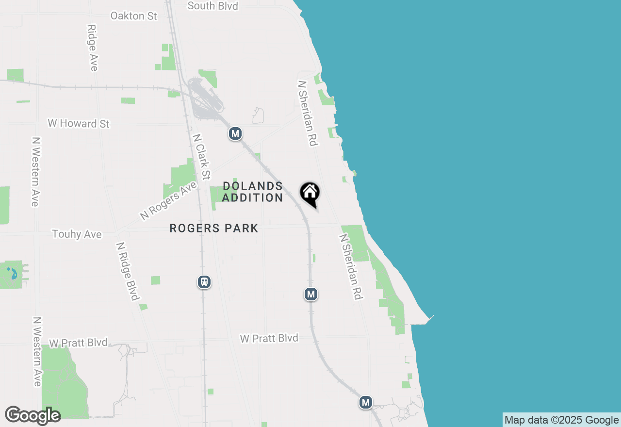 Map of 1349 W Chase Avenue #2E, Chicago, IL 60626