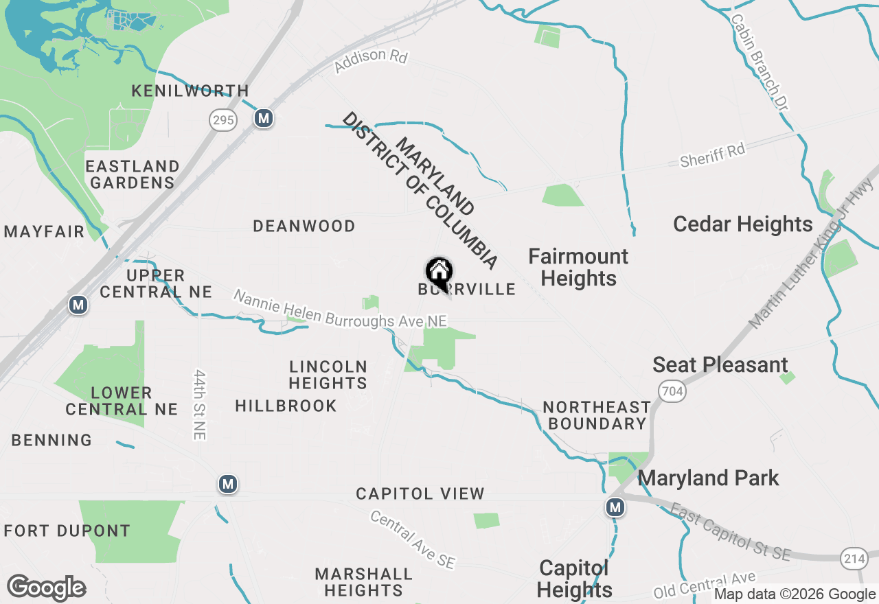 Map of 5322 Gay Street Ne, Washington, DC 20019