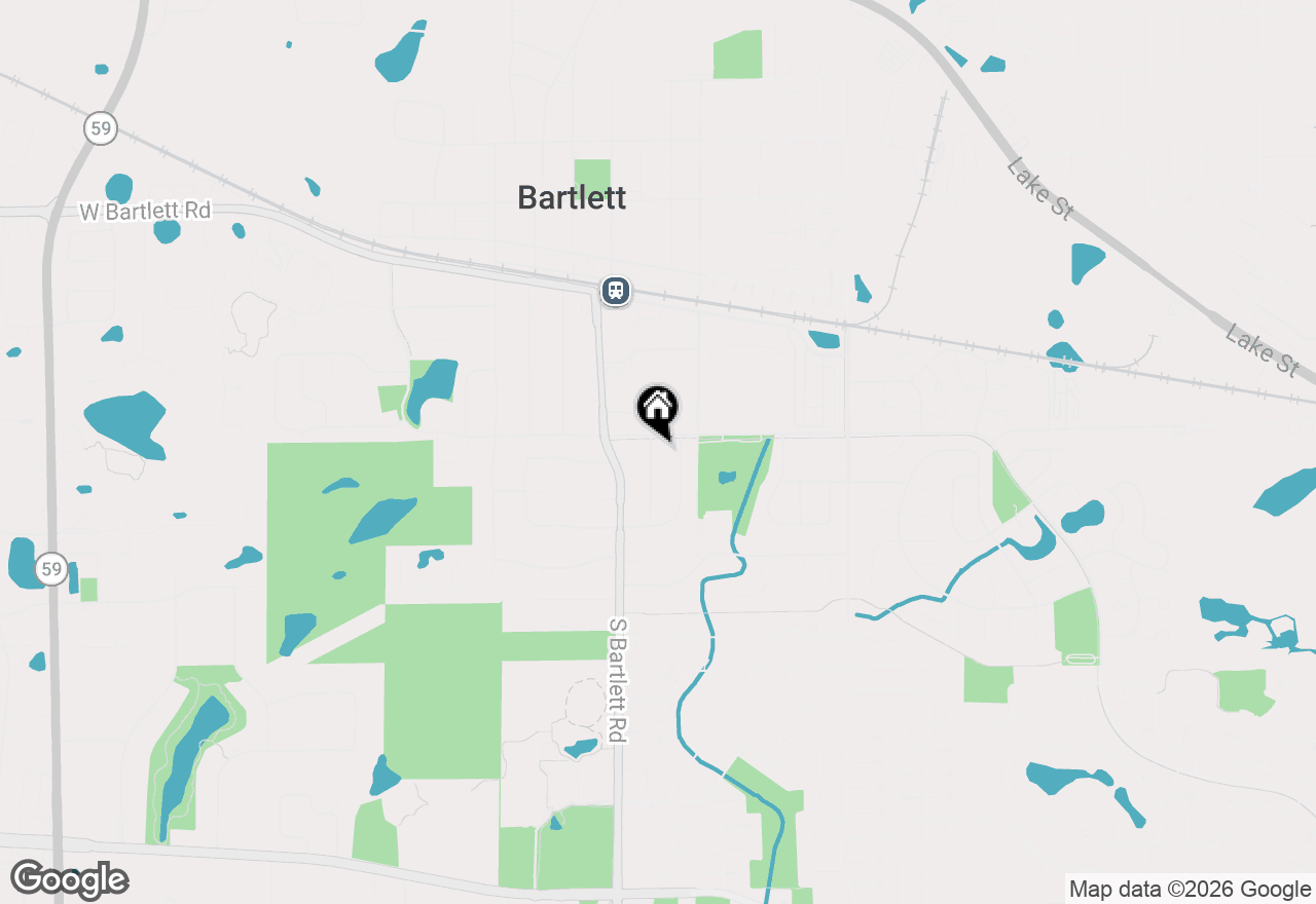 Map of 415 Tennyson Road, Bartlett, IL 60103
