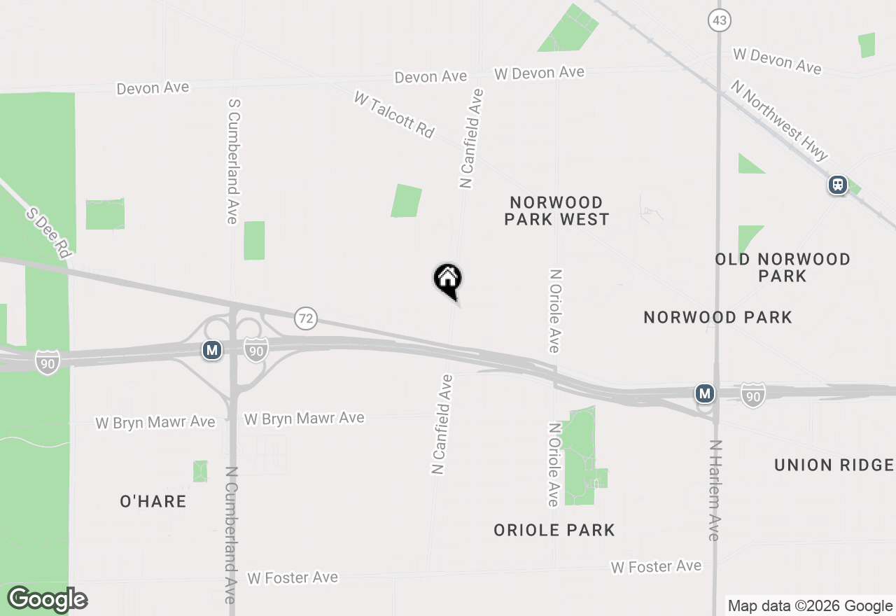Map of (Address confidential), Park Ridge, Illinois 60068