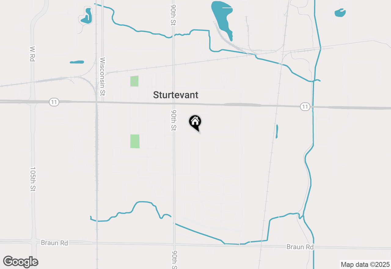 Map of 8717 Westbrook Dr, Sturtevant, WI 53177