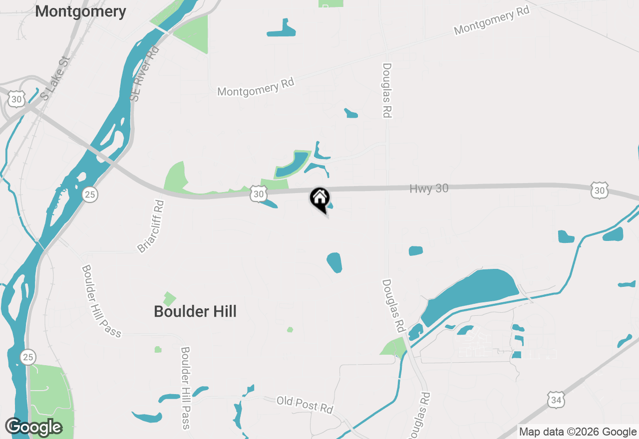 Map of 215 Fernwood Road, Montgomery, IL 60538