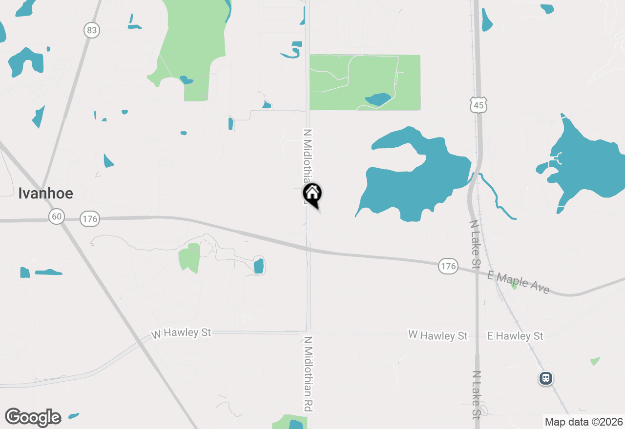 Map of 933 N Midlothian Road, Mundelein, IL 60060