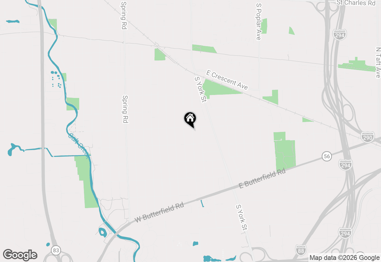 Map of 774 S Euclid Avenue, Elmhurst, IL 60126