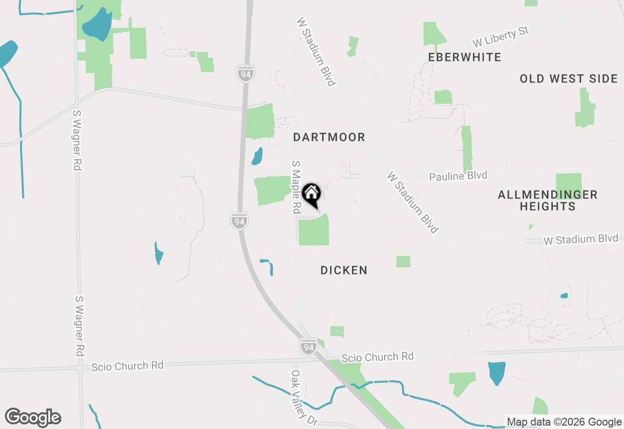 Map of 2150 Pauline Boulevard #203, Ann Arbor, MI 48103