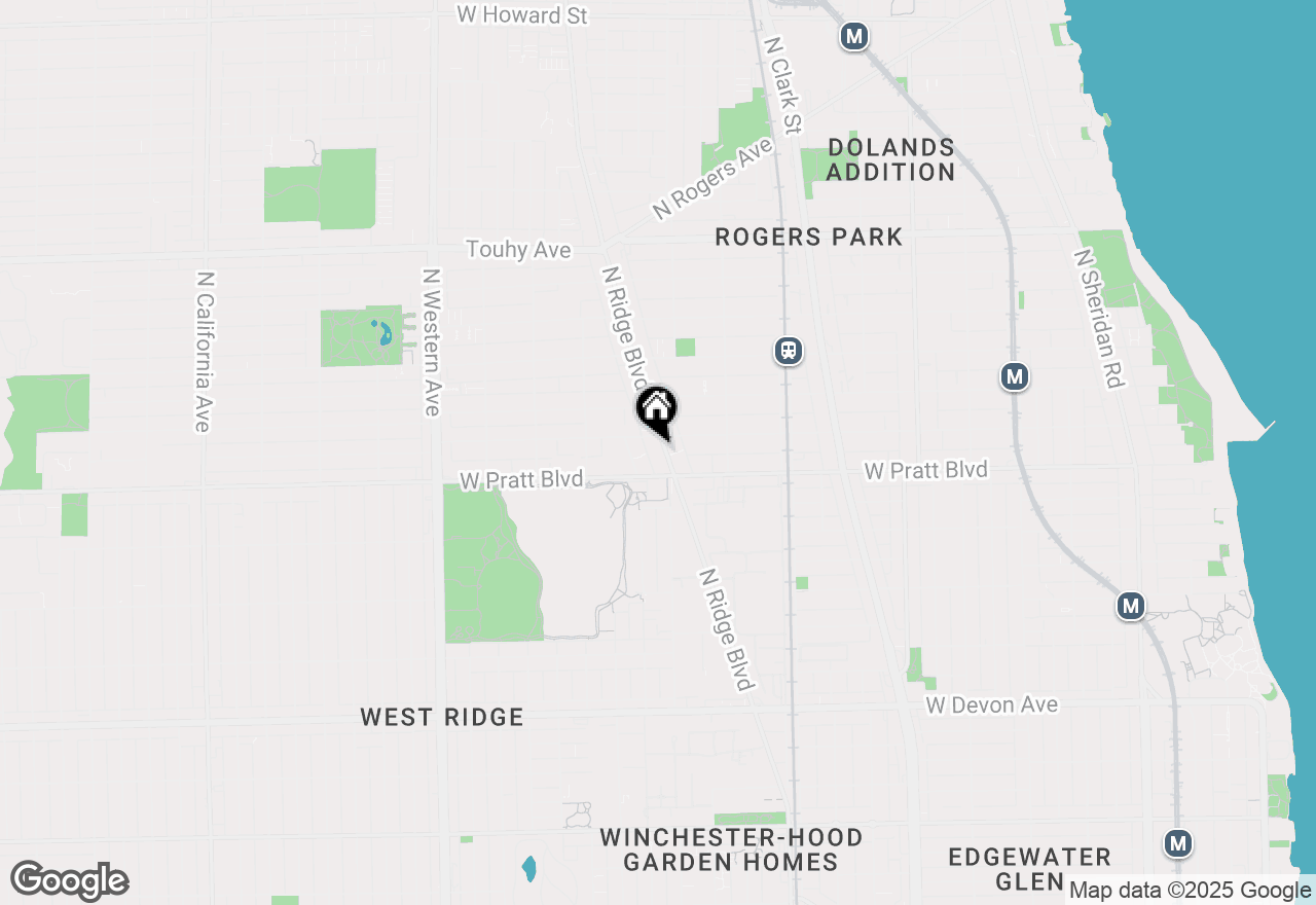 Map of 6826 N Ridge Boulevard #402, Chicago, IL 60645