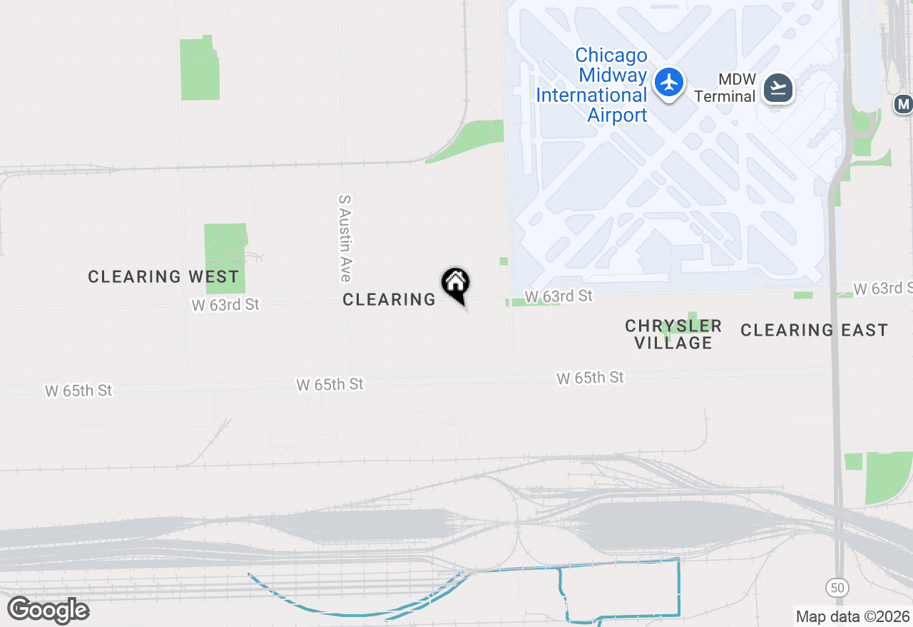 Map of 5718 W 63rd Place, Chicago, IL 60638